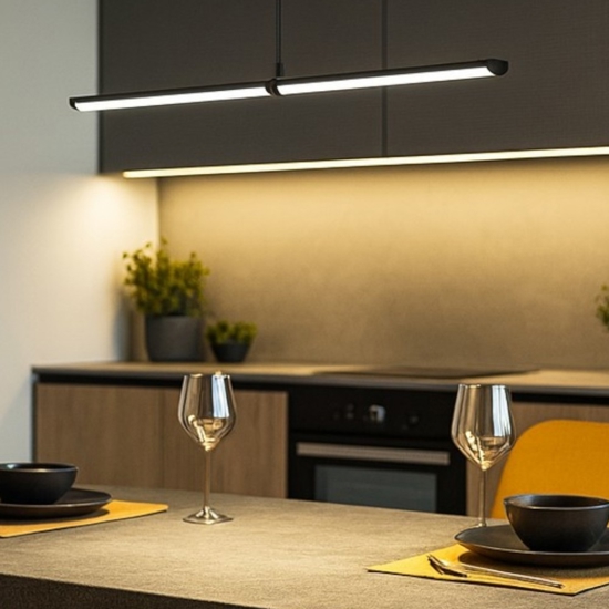 Maytoni supersymmetry lampadario per cucina orientabile led 4000k