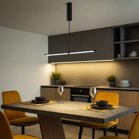 Maytoni supersymmetry lampadario per cucina orientabile led 4000k