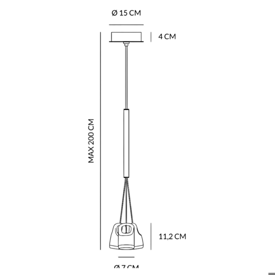 Lampadario per cucina tre luci nero grappolo vivida bag led 12w 3000k