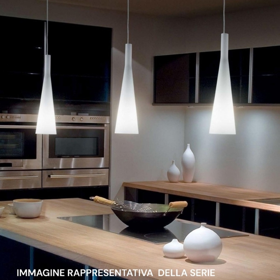 Milk sp3 ideal lux lampadario bianco per isola cucina 3 luci