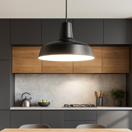 Moby sp1 nero ideal lux lampadario per cucina b