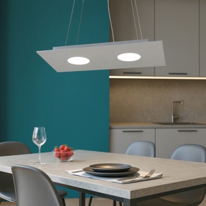 Toplight lampadario per cucina moderna grigio