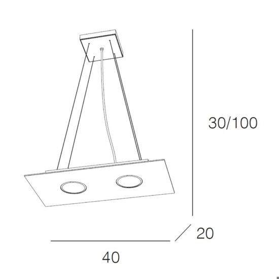 Toplight lampadario per cucina moderna grigio