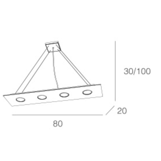 Area top light lampadario bianco per cucina moderna