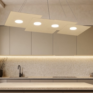 Toplight plate lampadario sabbia per cucina moderna