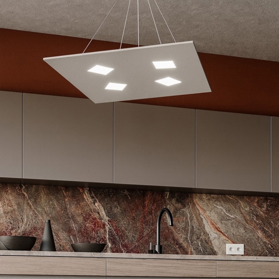Top light note lampadario cucina grigio design