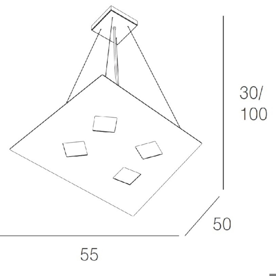 Top light note lampadario cucina grigio design