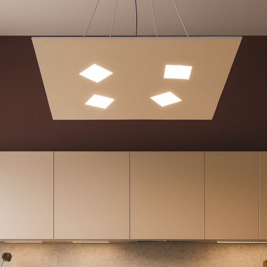 Top light note lampadario cucina sabbia