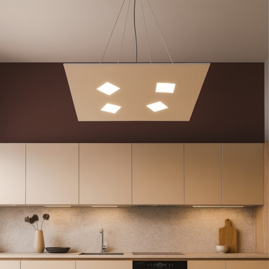 Top light note lampadario cucina sabbia