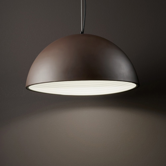 Ideal lux folk sp1 d50 lampadario da cucina corten ossidato