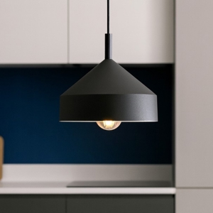 Yurta sp1 d21 lampadario pendente nero cono ideal lux