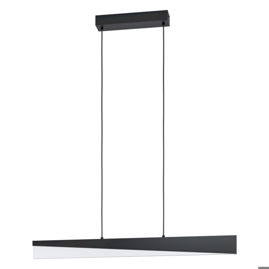 Eglo isidro lampadario da cucina led 27w 3000k dimmerabile moderno