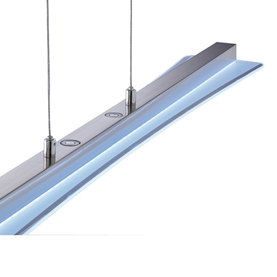 Lampadario a led cucina in vetro per tavolo 18w