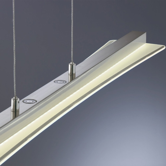 Lampadario a led cucina in vetro per tavolo 18w