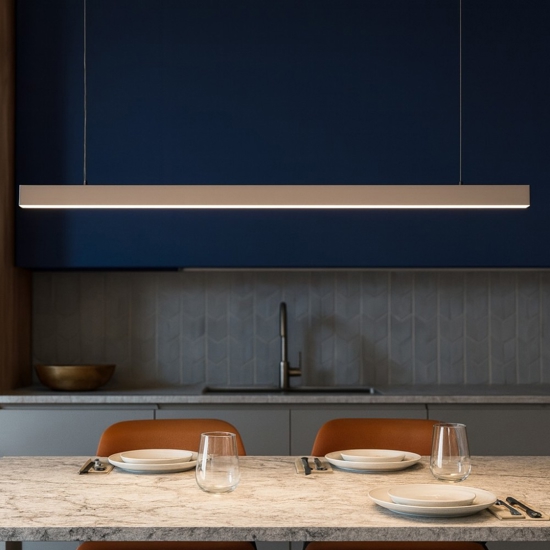 Vivida segmento lampadario da cucina sabbia led 40w cct