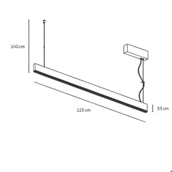 Vivida segmento lampadario da cucina sabbia led 40w cct
