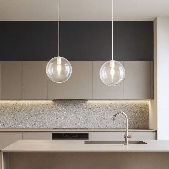 Top light lampade con decentramento da cucina moderna