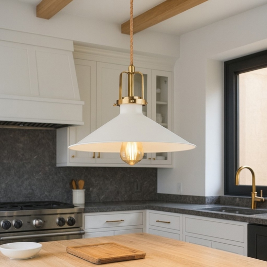 Eris-4 sp1 ideal lux lampadario per cucina bianco