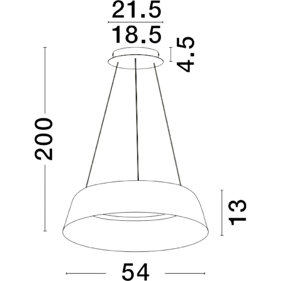 Lampadario per cucina moderna nero oro cono rovesciato led dimmerabile