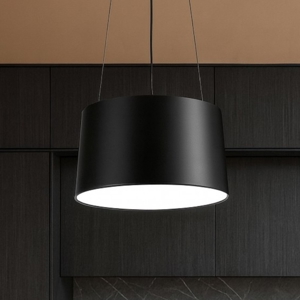 Lampadario per cucina nero cono led  24w 3000k