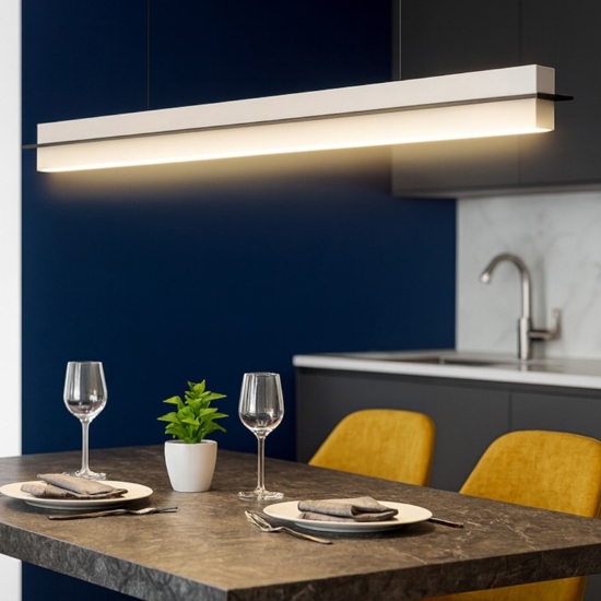 Lampadario da cucina grigio led da 2700k a 5000k dimmerabile