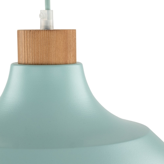 Lampadario per cucina moderna menta a campana 34 cm