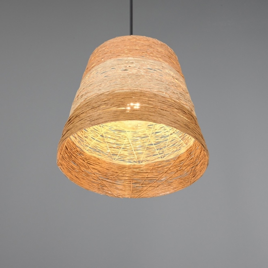 Lampadario per cucina moderna 30 cm in materiale naturale