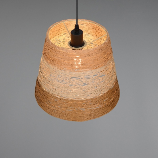 Lampadario per cucina moderna 30 cm in materiale naturale