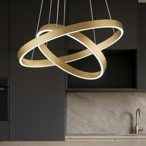 Maytoni rim lampadario per cucina moderna orientabile led 3000k