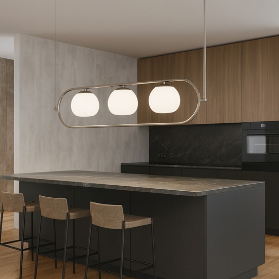 Maytoni erich lampadario per tavolo cucina orientabile