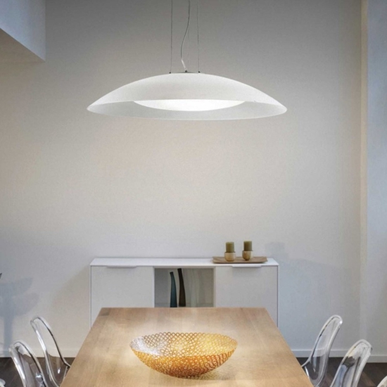 Lena sp3 d74 lampadario per cucina bianco ideal lux