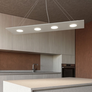 Lampadario led per cucina moderna grigio toplight area