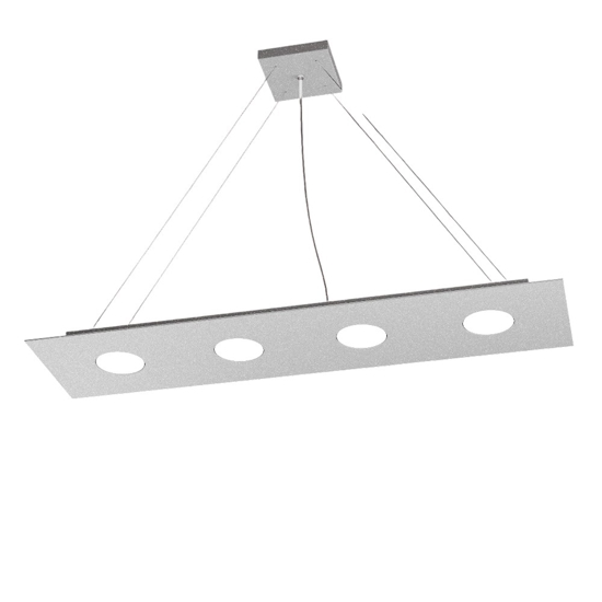 Lampadario led per cucina moderna grigio toplight area