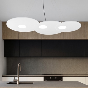Lampadario per cucina moderna toplight cloud grigio