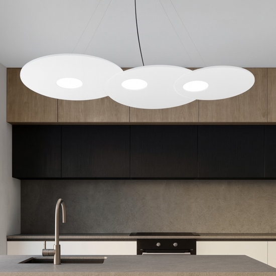 Lampadario per cucina moderna toplight cloud grigio
