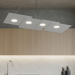 Toplight plate lampadario per cucina grigio design