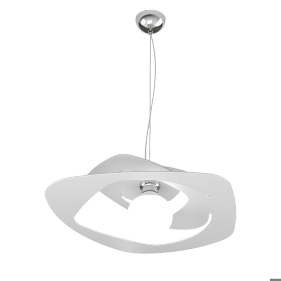 Toplight warped 65cm lampadario per cucina moderna bianco