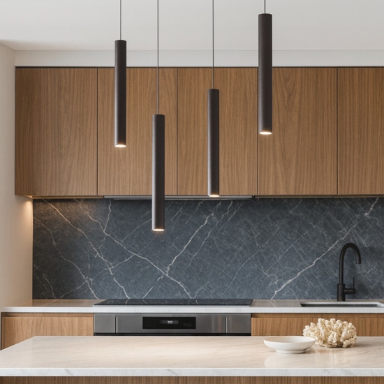 Lampadario da cucina con decentramento