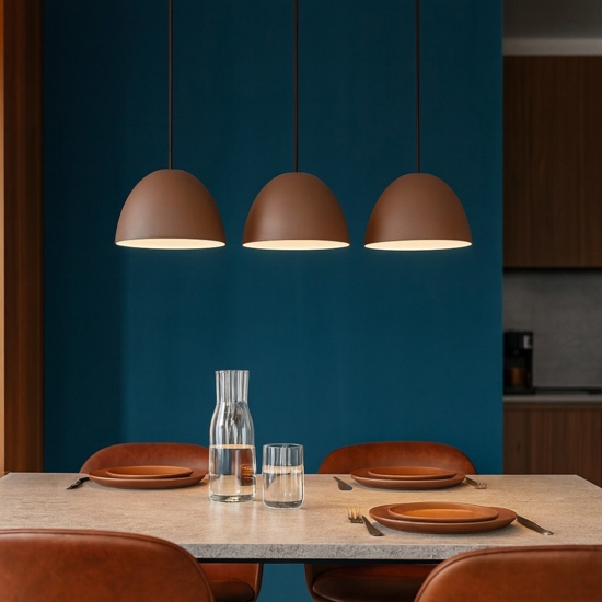 Folk sp3 ideal lux lampadario a tre luci per cucina coffee
