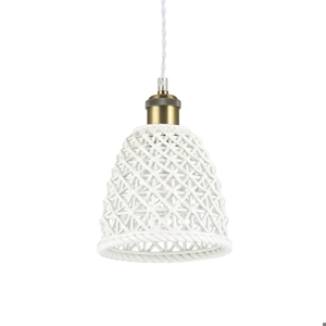 Visualizza i dettagli per Lugano sp1 d16 ideal lux lampada a sospensione da cucina ceramica bianca 16cm cavo tessuto Lugano sp1 d16 ideal lux lampada a sospensione da cucina ceramica bianca 16cm cavo tessuto