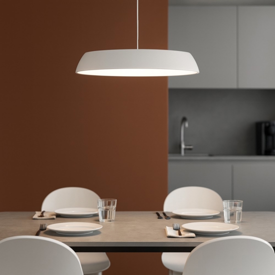 Vivida pinco lampadario da cucina moderna 30cm bianco led 20w 3000k 4000k dimmerabile