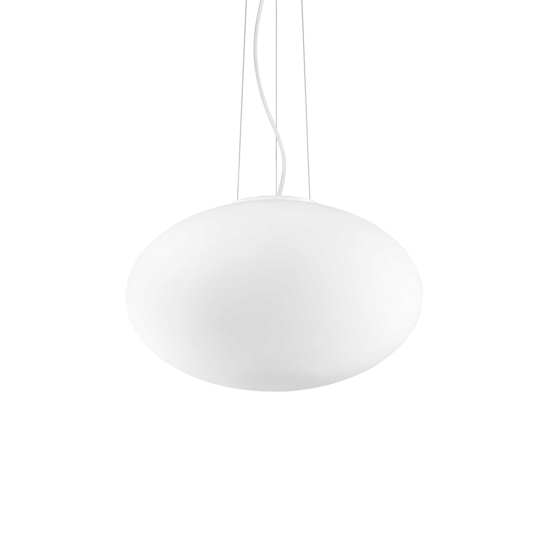 Candy sp1 d40 ideal lux lampadario sfera di vetro bianco
