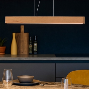 Ideal lux craft sp lampadario in legno led 36w 3000k