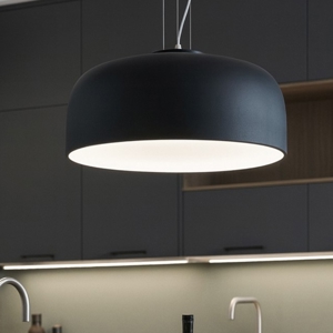 Visualizza i dettagli per Lampadario da cucina nero cavi regolabili h150 cm max Lampadario da cucina nero cavi regolabili h150 cm max