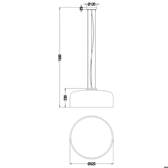 Lampadario da cucina nero cavi regolabili h150 cm max
