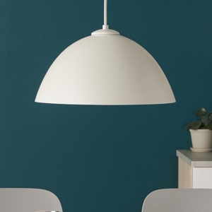 Lampadario cupola beige 34cm per cucina moderna