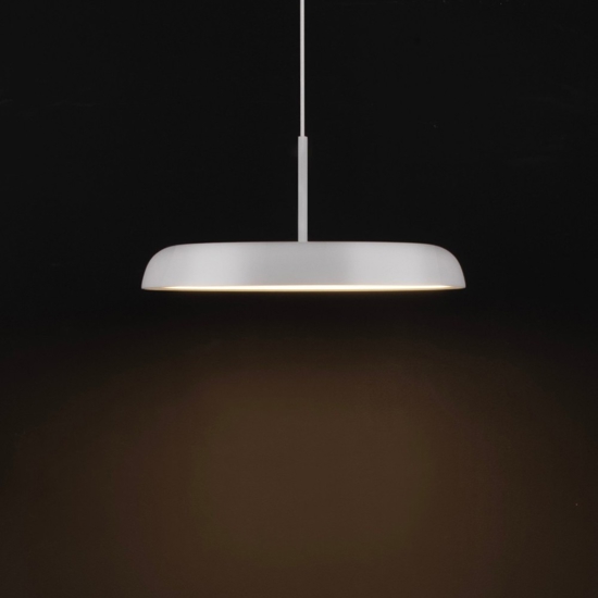 Lampadario per tavolo cucina disco bianco led 40w dimmerabile 3000k