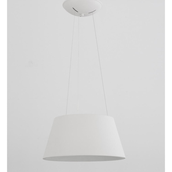 Lampadario cono bianco led 33w 3000k per tavolo da pranzo