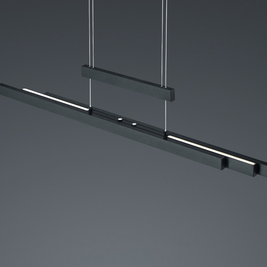 Lampadario da cucina nero led da 2700k a 5000k estendibile