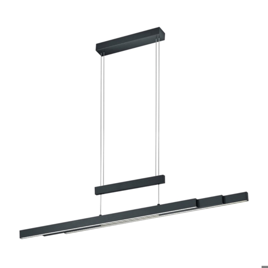 Lampadario da cucina nero led da 2700k a 5000k estendibile